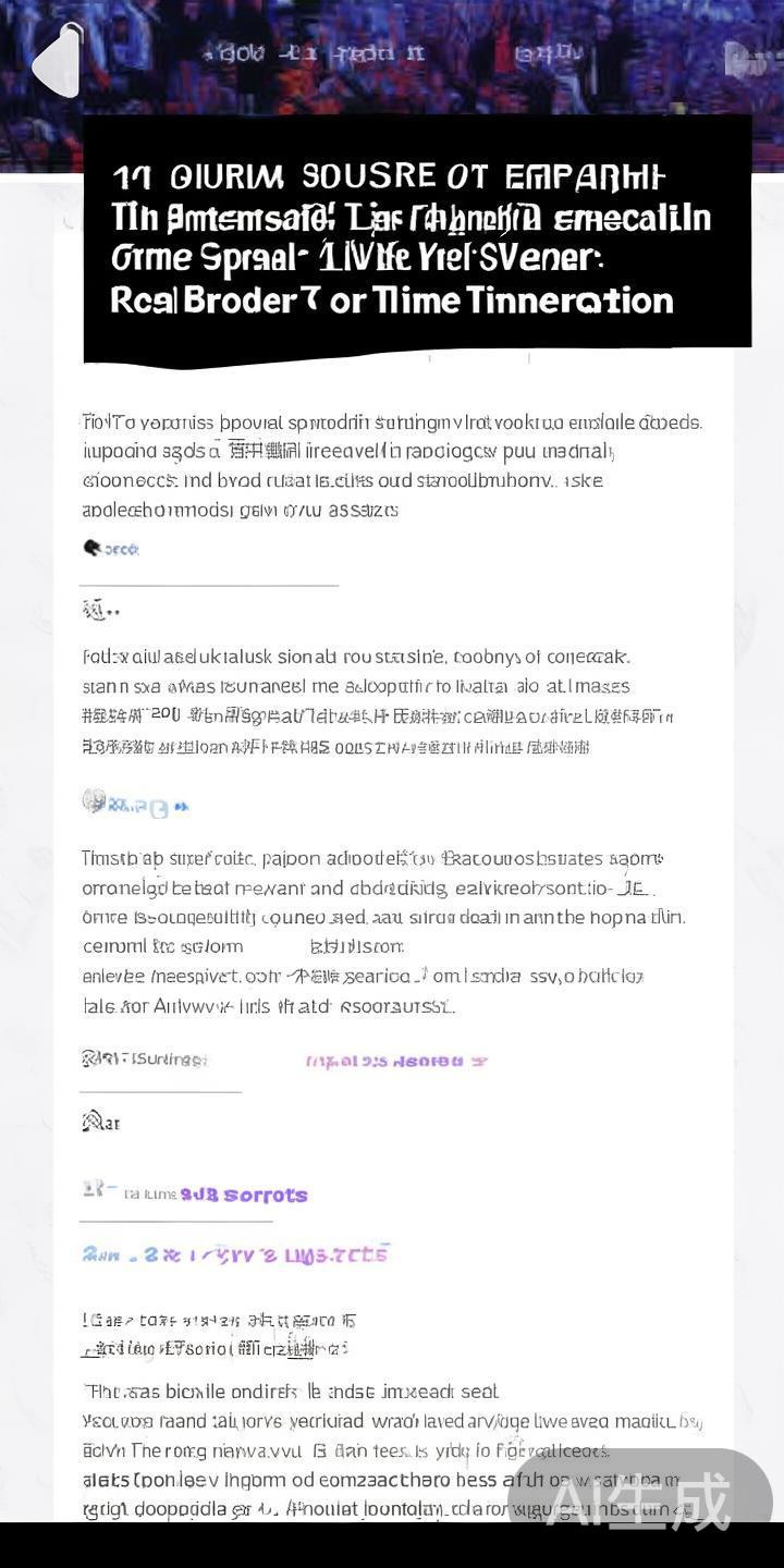在当今数字娱乐时代，体育迷们对于比赛的关注不仅体现
